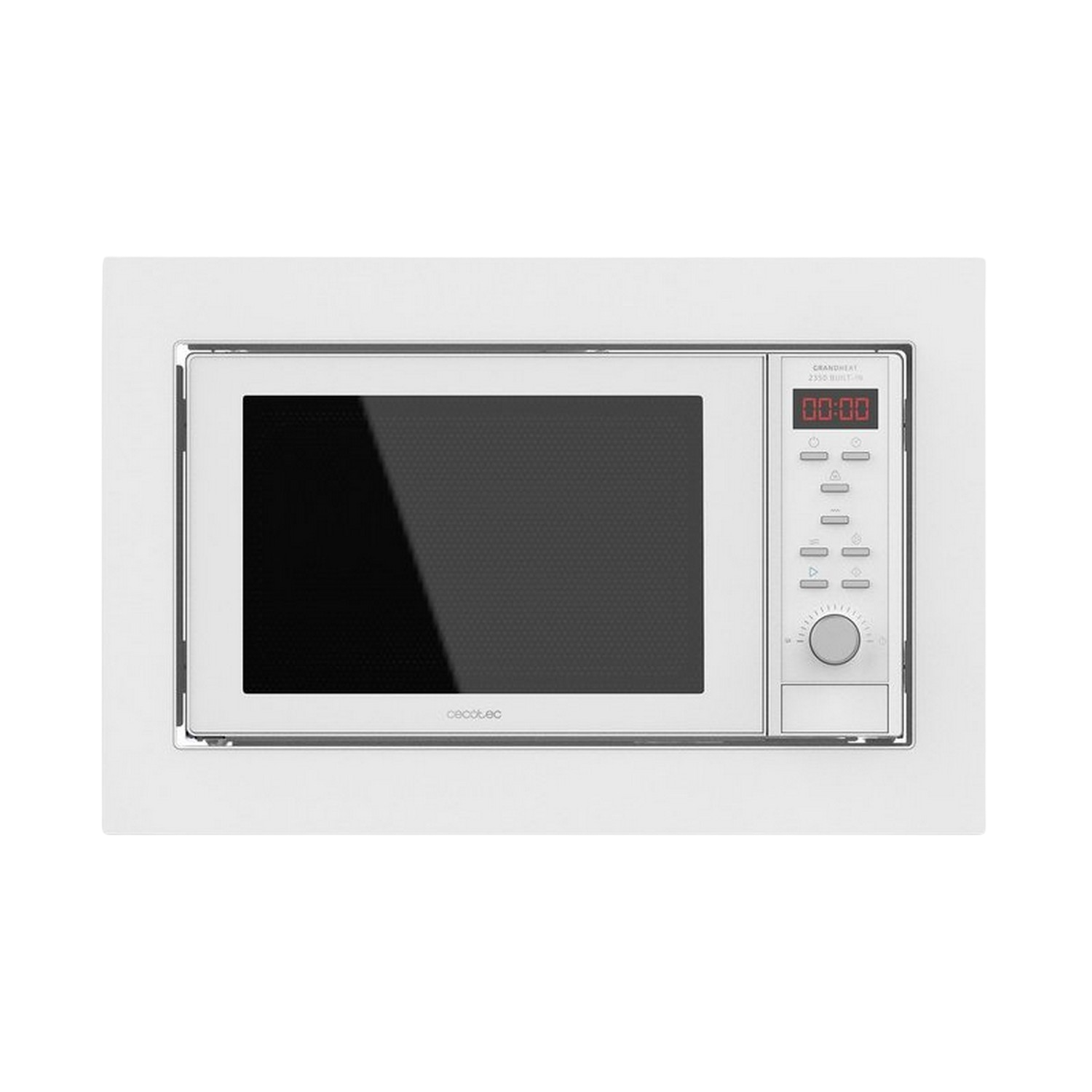 Microondas integrable - Cecotec GrandHeat 2350 Built-in, 25 l, 900 W, Grill, Quick start, Blanco