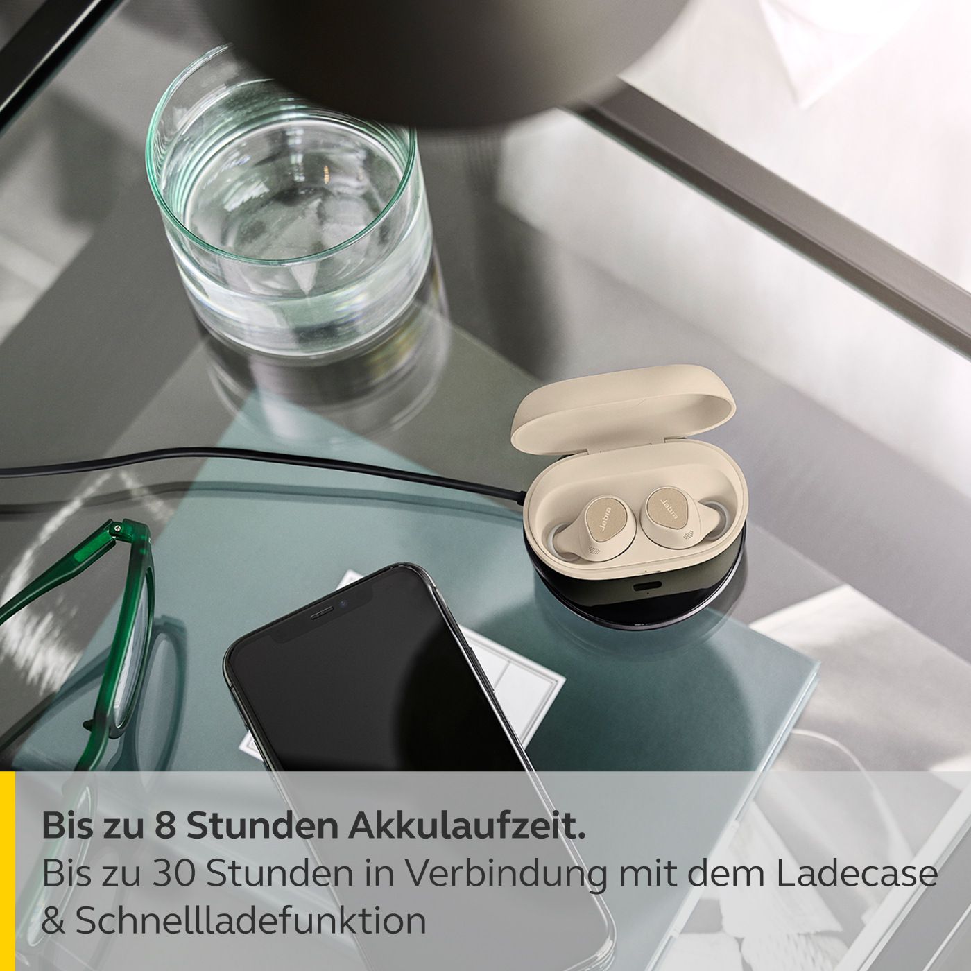 JABRA Elite 7 Pro, mit anpassbarem ANC, In-ear Kopfhörer Bluetooth Gold/Beige