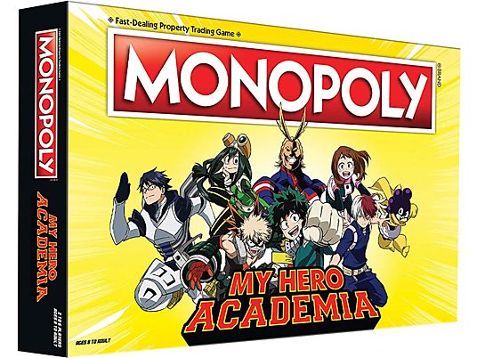 WINNING MOVES Monopoly - My Hero Academia (Französisch) - Brettspiel (Mehrfarbig)