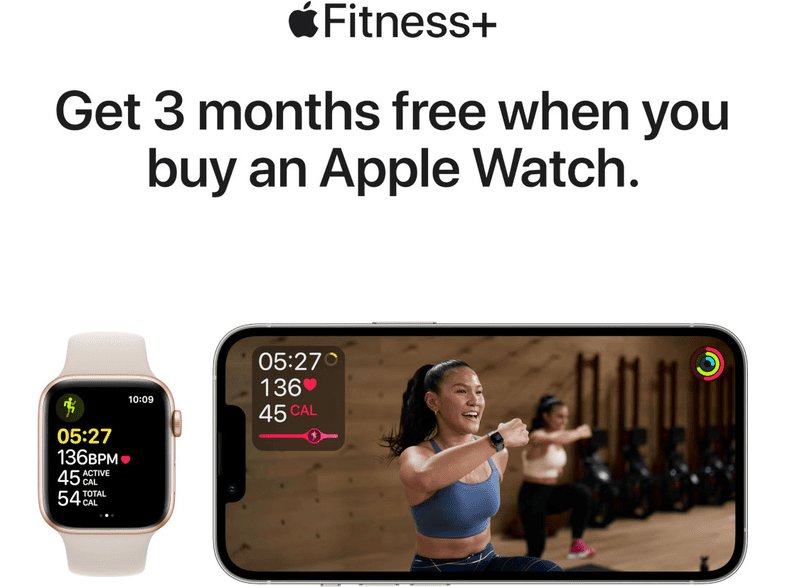 APPLE Watch Series SE - Aluminium kast Spacegrijs 40mm, Sportbandje Zwart  (MKQ13NF/A)