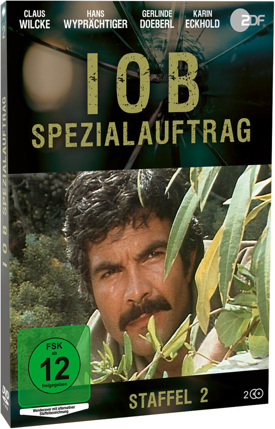 DVD-Cover mit Männergesicht, deutschem Text, Titel 'IOB Spezialauftrag' und grünem FSK-Logo.