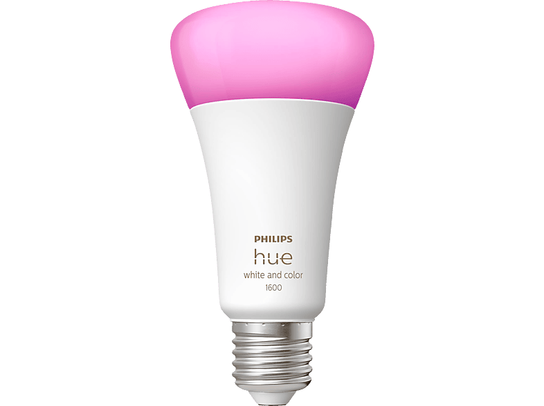 PHILIPS Hue White & Col. 1600 Einzelpack Lampe Mehrfarbig E27 Amb. LED