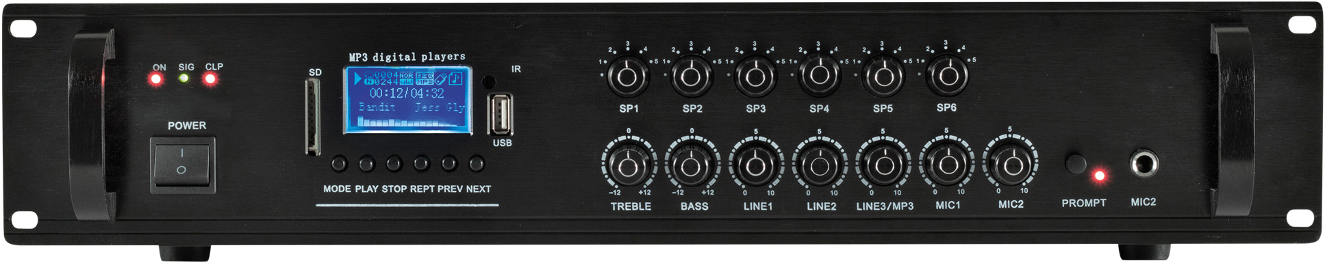 SAL MPA 240BT multimédiás keverő-erősítő