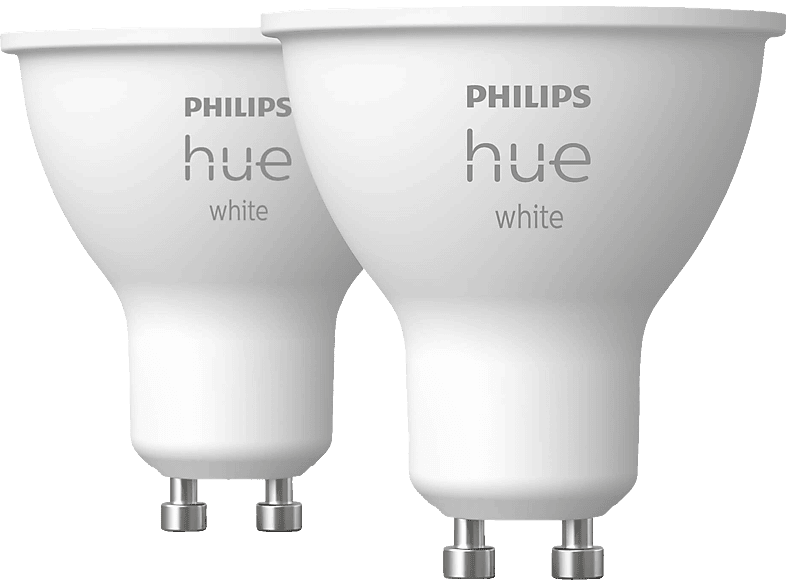 Doppelpack White Warmweiß GU10 PHILIPS Hue LED Lampe