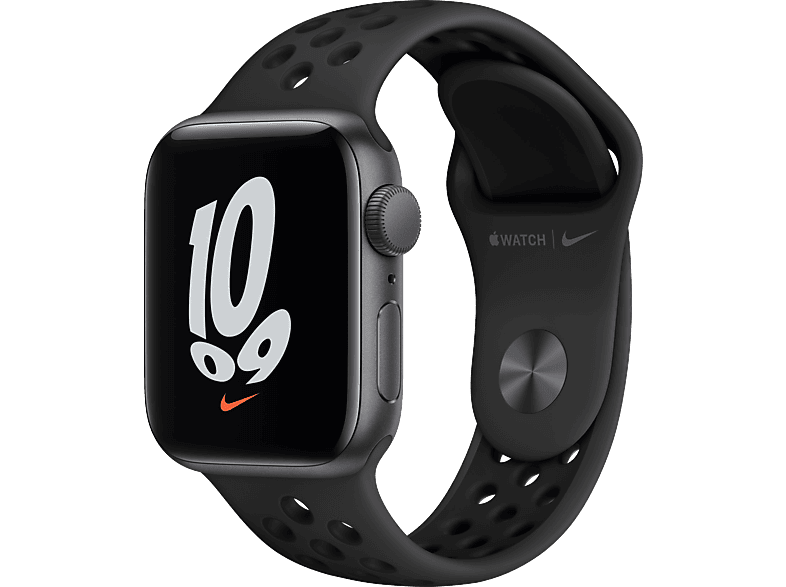 oficina postal vanidad Rítmico Apple Watch Nike SE (2021), GPS, 40 mm, Caja de aluminio en gris espacial,  Correa Nike Sport antracita/negro