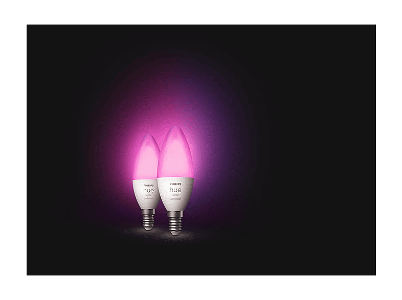 Philips Hue White & Col. Amb. Doppelpack E14 2x470; LED Lampe — Foto 3 von 5