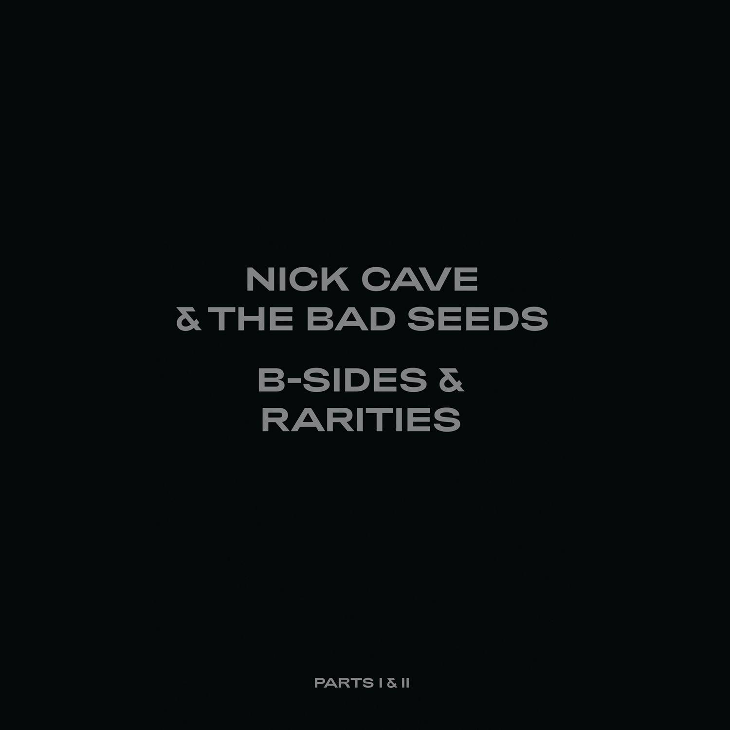Albumhoes, zwarte achtergrond, tekst: Nick Cave & The Bad Seeds.