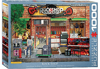 EUROGRAPHICS Der Rockmusikladen (1000 Teile) - Puzzle (Mehrfarbig)