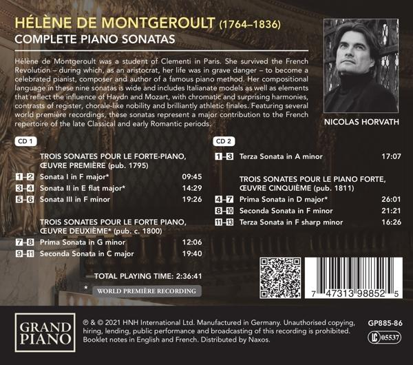Nicolas Horvath - Complete Piano Sonatas  - (CD)