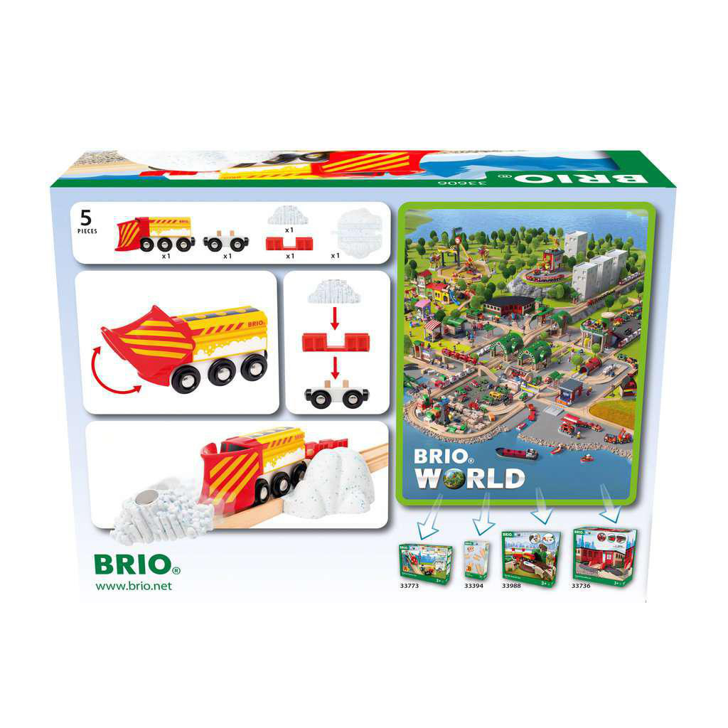 BRIO Schneeräumzug Spielset Mehrfarbig