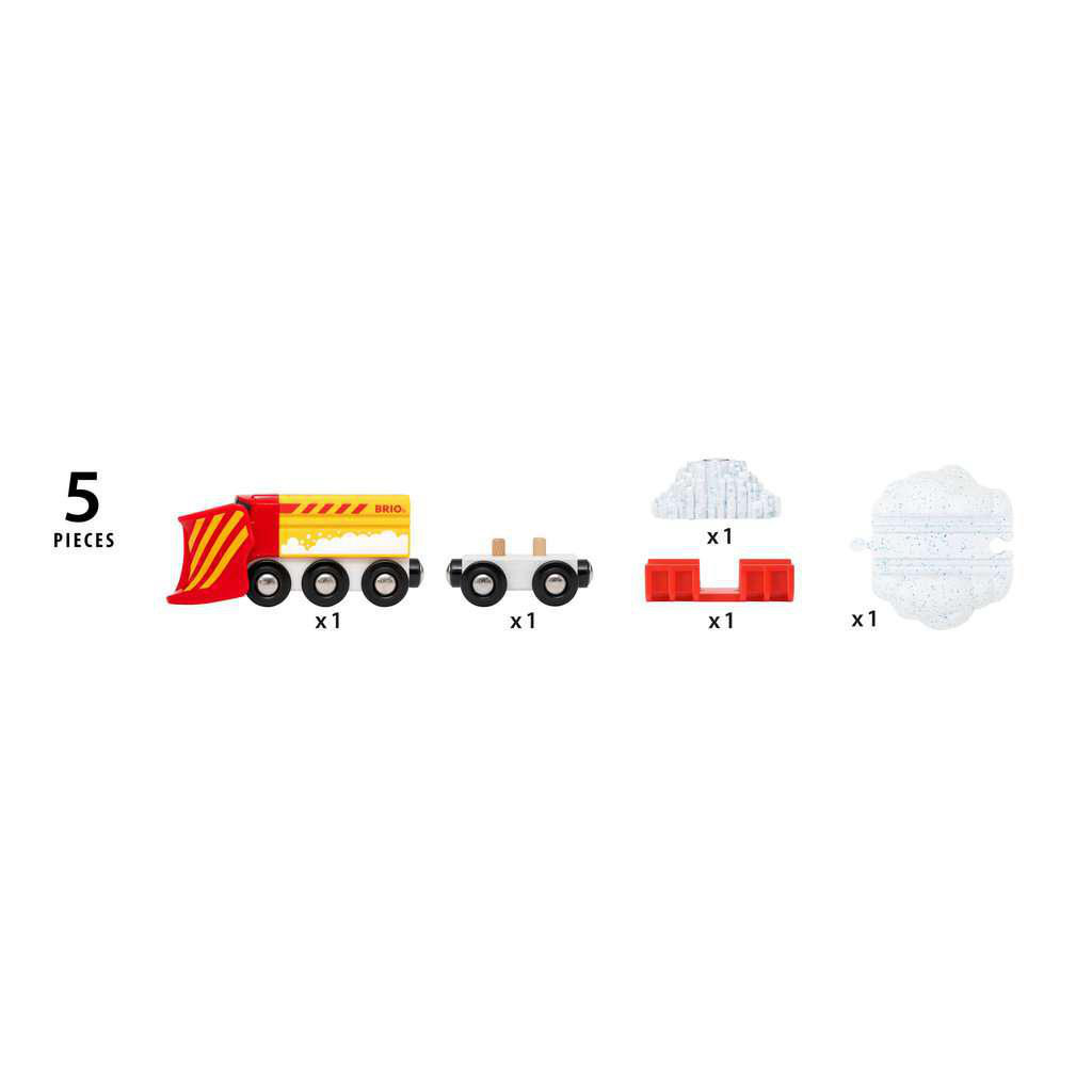 BRIO Schneeräumzug Spielset Mehrfarbig