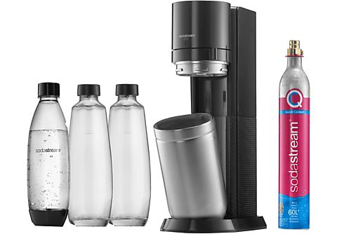 SODASTREAM DUO Vorteilspack Wassersprudler mit 3 Flaschen, CO² Zylinder inklusive: Ja , Titan
