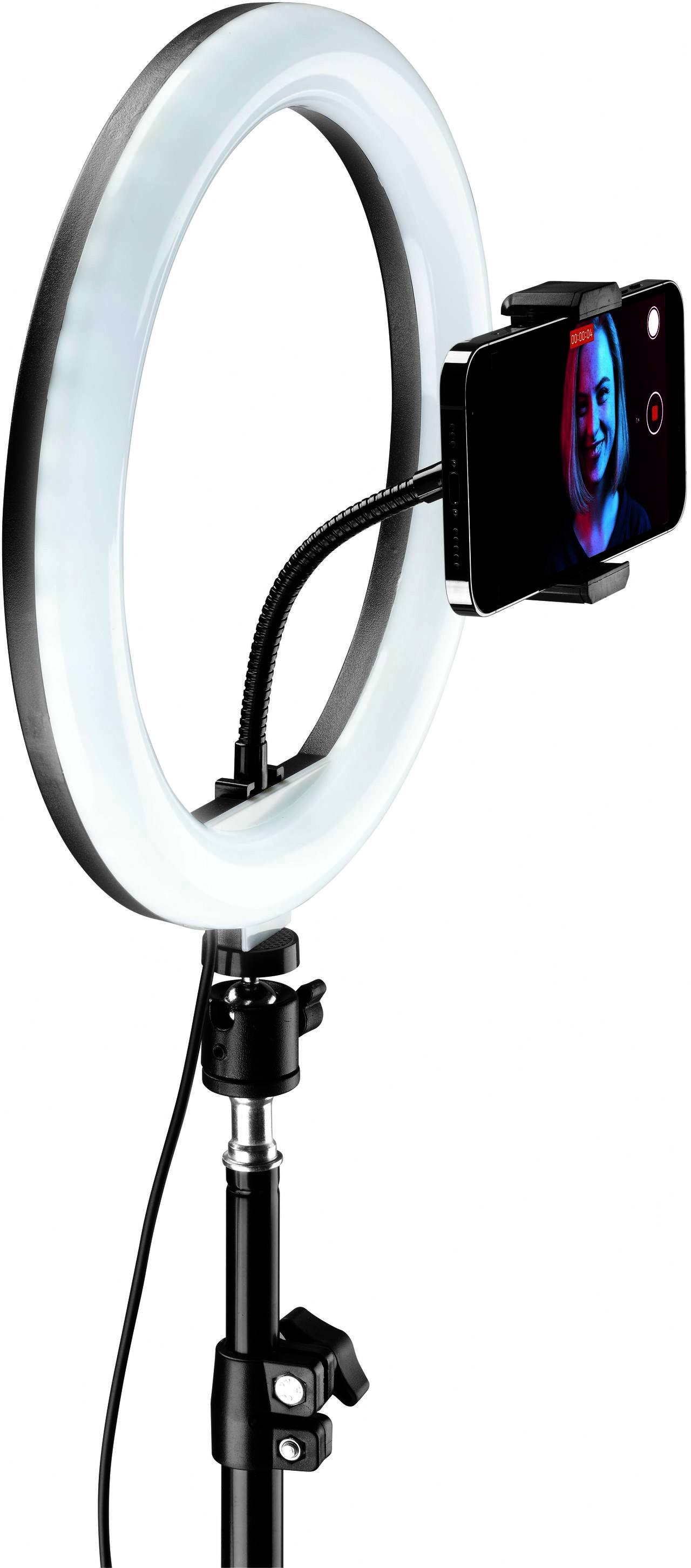 CELLULAR LINE Selfie Ring Pro Multicolor - Anneau lumineux à LED (Multicolore)