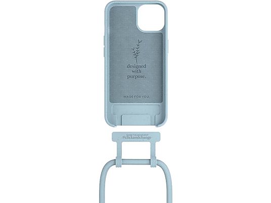 WOODCESSORIES Cover cordoncino - Guscio di protezione (Adatto per modello: Apple iPhone 13)