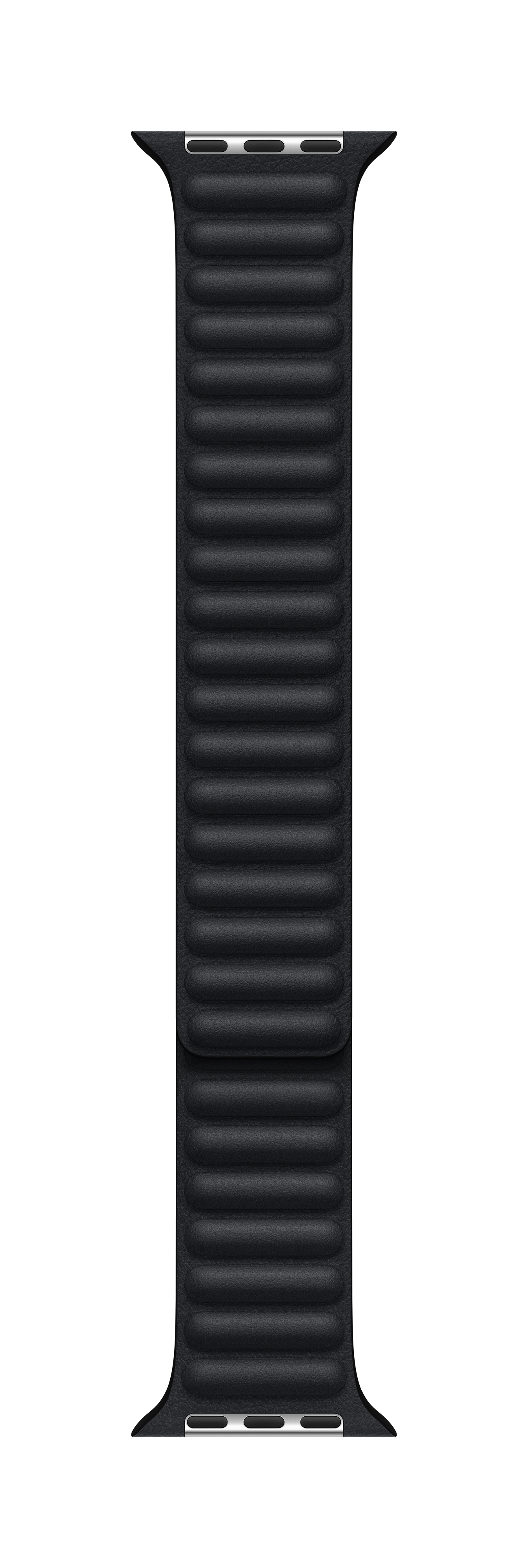 Correa negra para Apple Watch con diseño de cuero texturizado.
