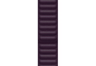Apple Watch Correa de eslabones de piel, 45mm, Talla M/L, Cereza oscuro