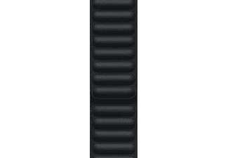 Apple Watch Correa de eslabones de piel, 45mm, Talla M/L, Medianoche