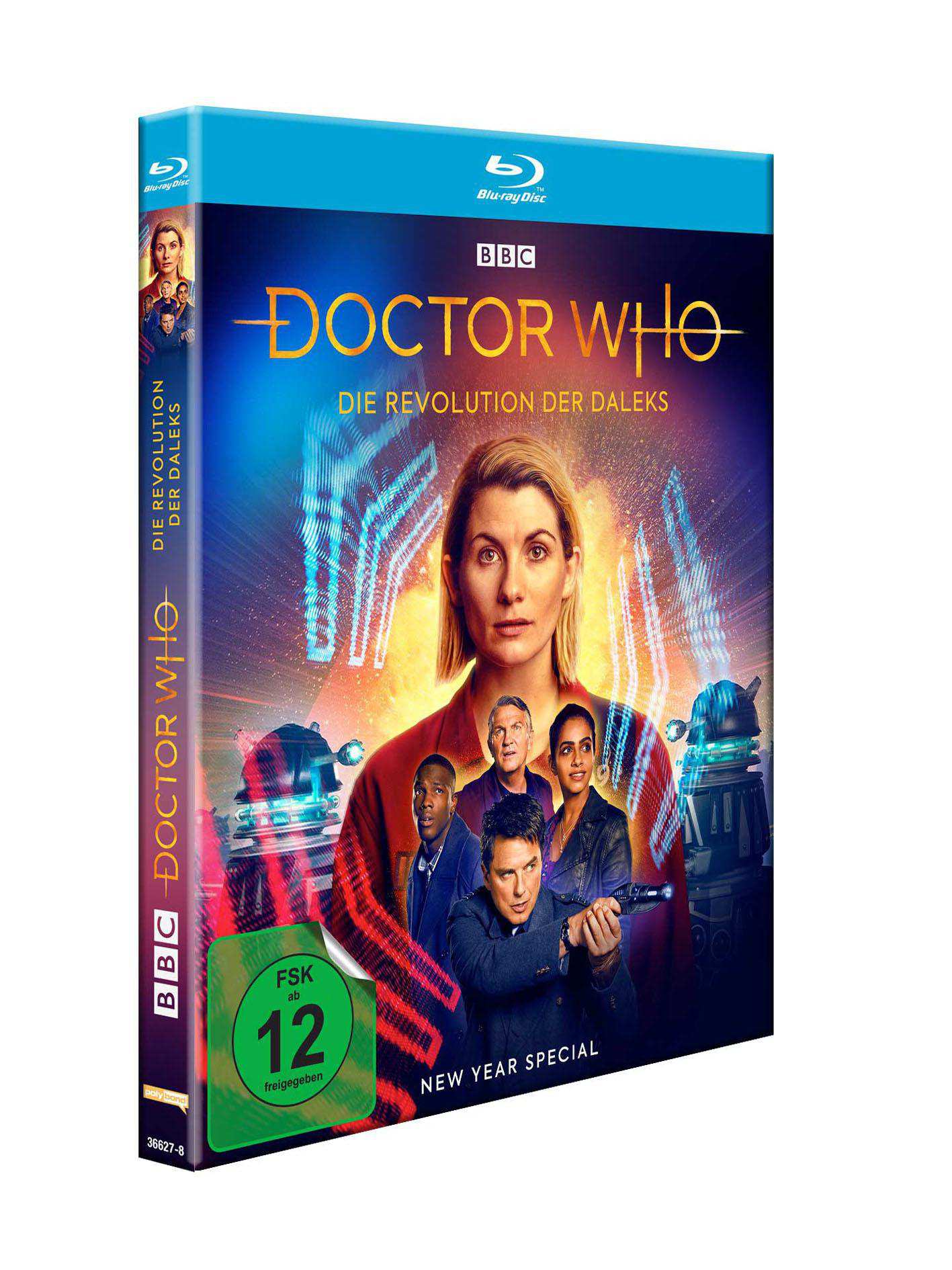 DVD-Hülle von Doctor Who. Das Cover zeigt eine Frau mit anderen Charakteren.
