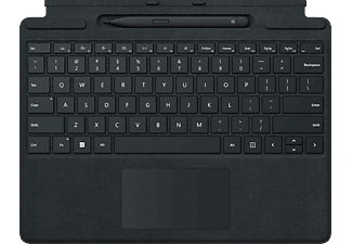MICROSOFT Surface Pro Signature Keyboard mit Slim Pen 2 Tastatur Schwarz