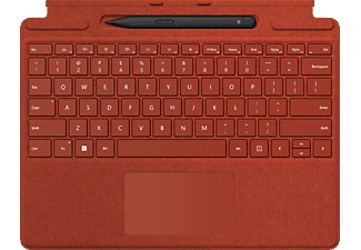 MICROSOFT Surface Pro Signature Keyboard mit Slim Pen 2 Tastatur Mohnrot