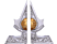 NEMESIS NOW Assassin's Creed - Mela dell'Eden - Fermalibri (Argento/Oro/Nero)