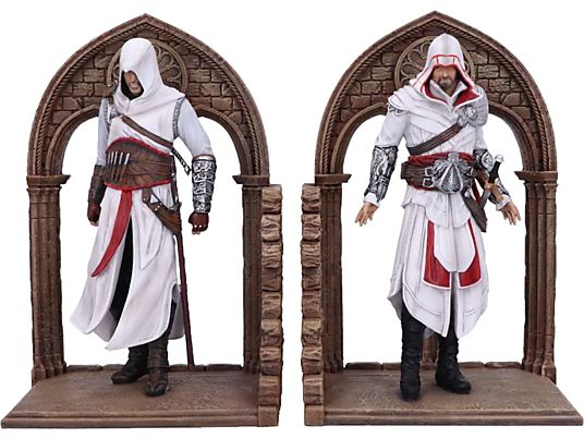 NEMESIS NOW Assassin's Creed - Altaïr & Ezio - Buchstützen (Mehrfarbig)