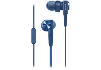 SONY MDR-XB55APL vezetékes fülhallgató mikrofonnal, kék