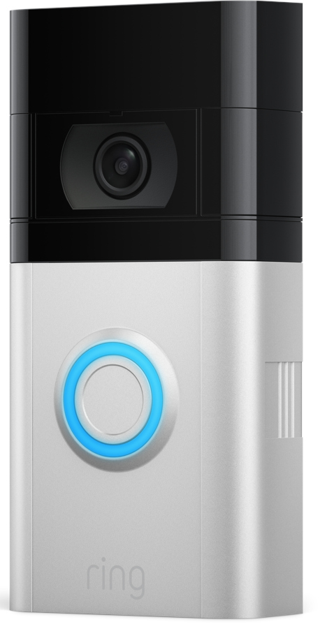 RING Sonnette vidéo intelligente Doorbell 4 Nickel Satiné (8VR1S1-0EU0) Sonnette vidéo