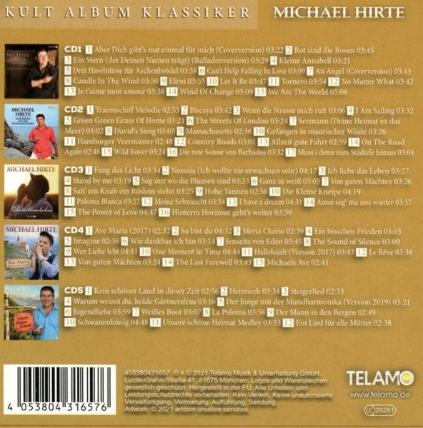 CD-Cover mit Titelliste, mehrere Bilder von Mann und Gitarre.