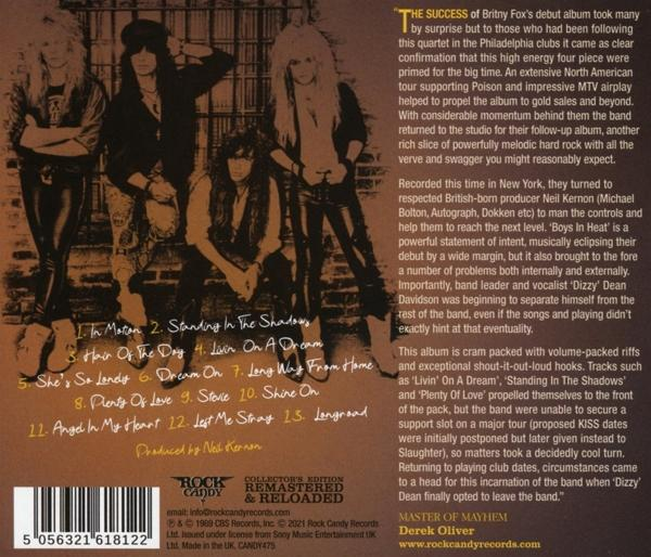 Britny Fox - Boys In Heat (Collector's Edition)  - (CD)