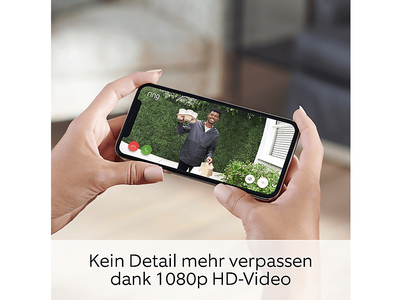 RING Video Doorbell Wired - Türklingel, FHD, WLAN, Nachtsicht, Festverdrahtete Installation, Schwarz Türklingel — Foto 5 von 5