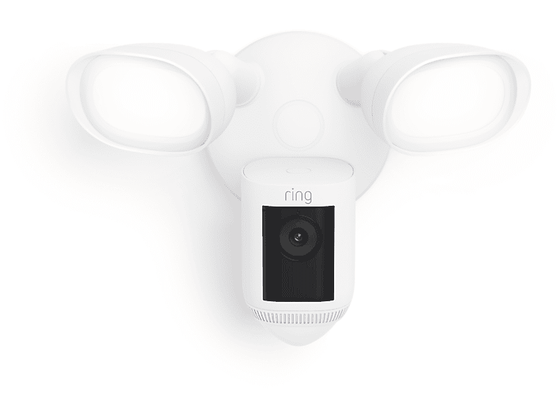 ring Floodlight Cam Wired Pro Überwachungskamera (Anzahl Kameras: 1, für Außen, Nachtsichtfunktion, Netzbetrieb, Weiß)