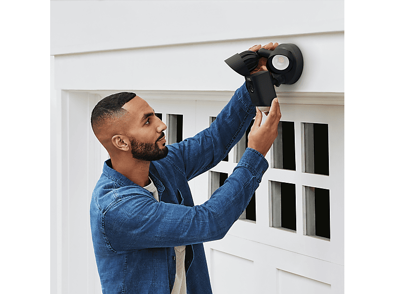 RING Floodlight Cam Wired Plus, Überwachungskamera, LED-Flutlichter (Anzahl Kameras: 1, für Außen, Nachtsichtfunktion, Netzbetrieb, Full-HD, Schwarz) — Foto 5 von 5