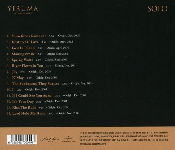 Yiruma - Solo  - (CD)