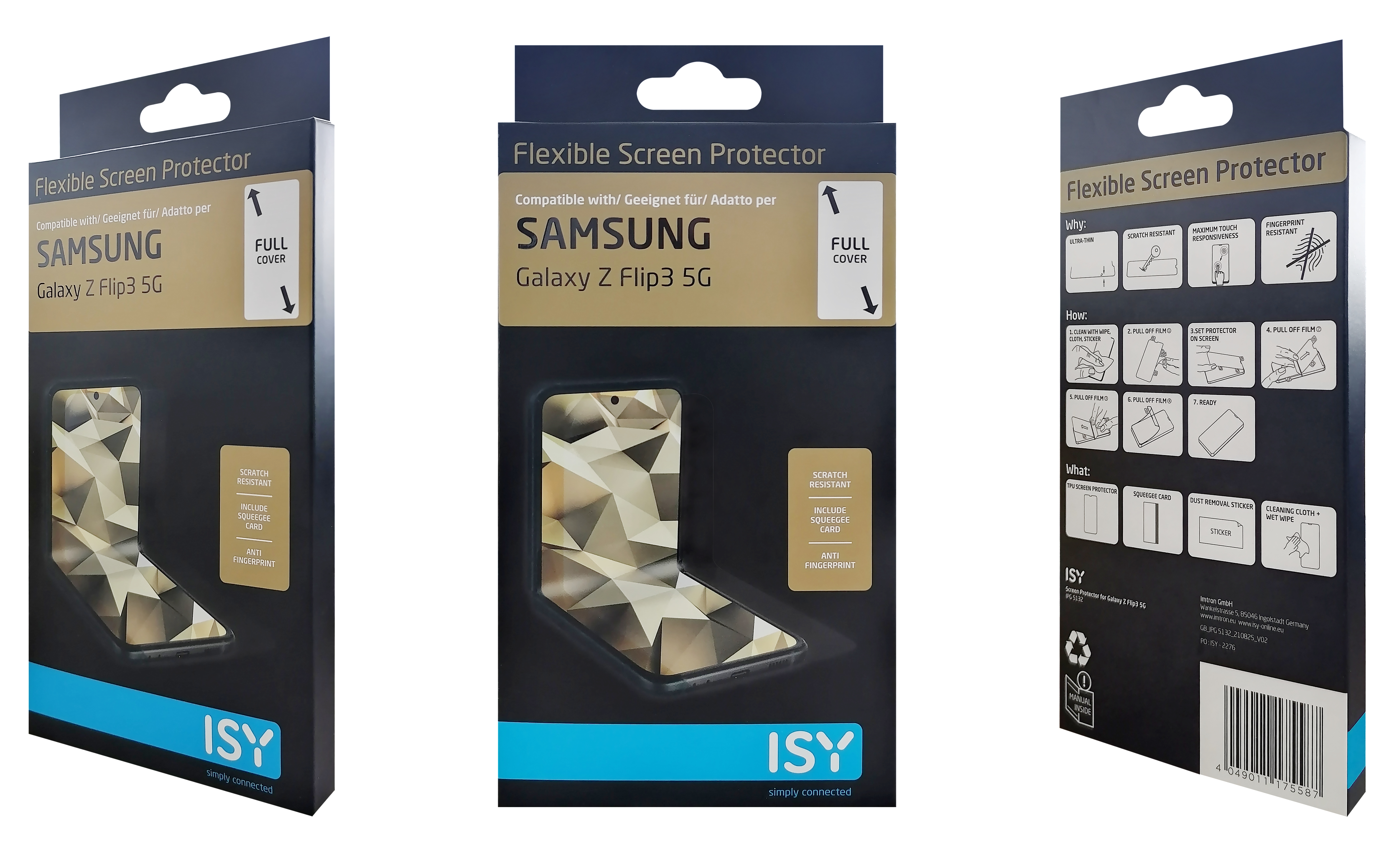 ISY IPG 5132 Displayschutz (für Galaxy 5G) Samsung Flip3 Z