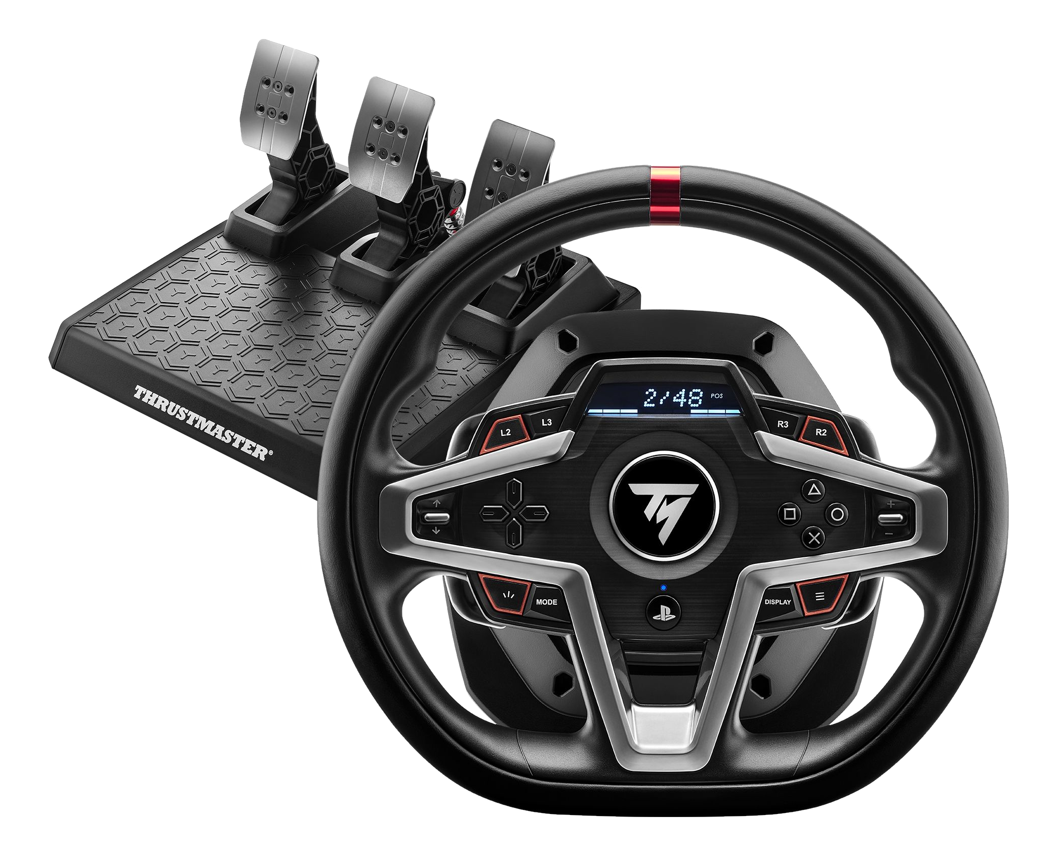 THRUSTMASTER T248 | Rennlenkrad mit Pedalset (Schwarz/Silber