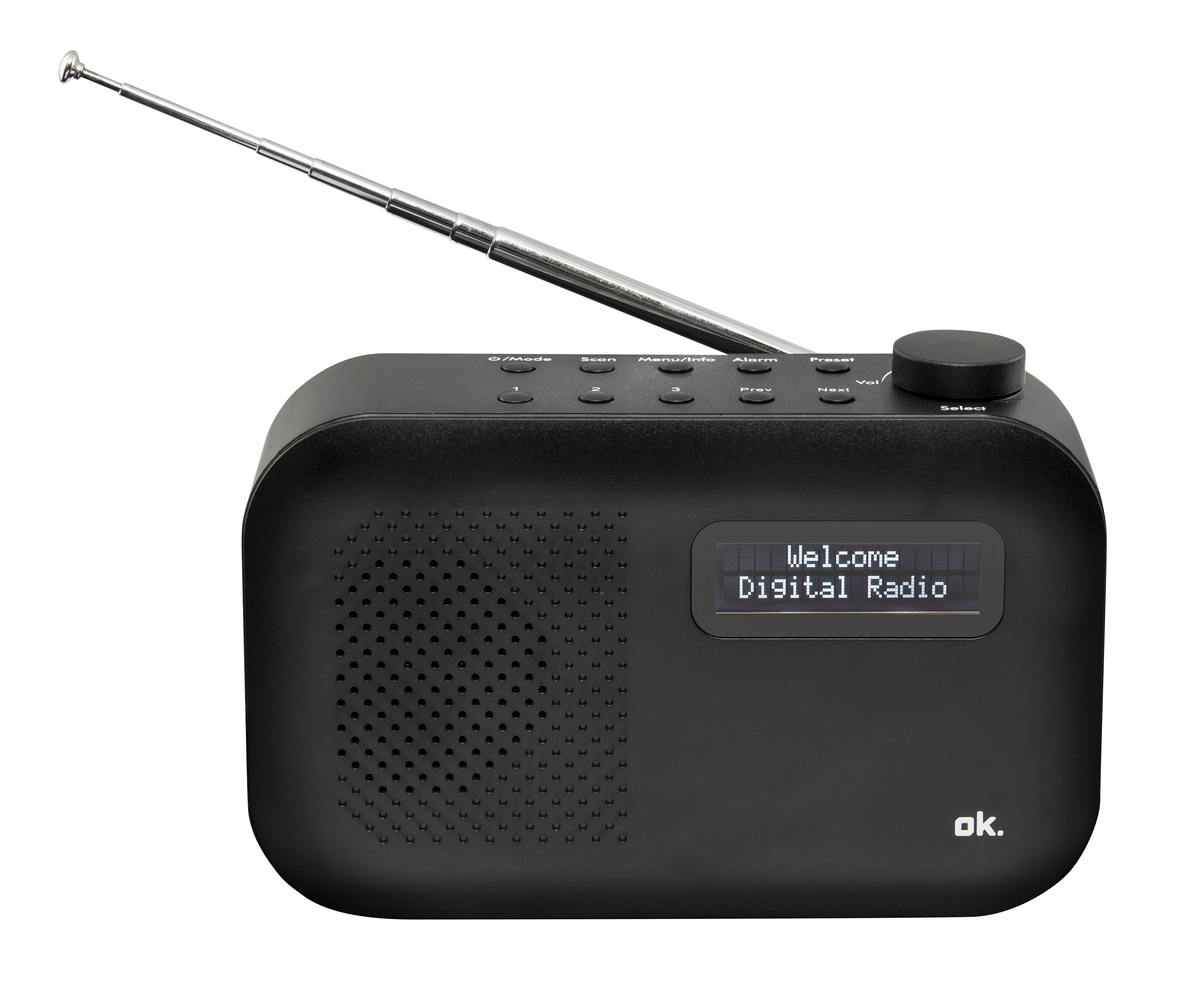 OK. ORD 111 BT-B-1 DAB+ Bluetooth, DAB+, Schwarz FM, Digital, Radio