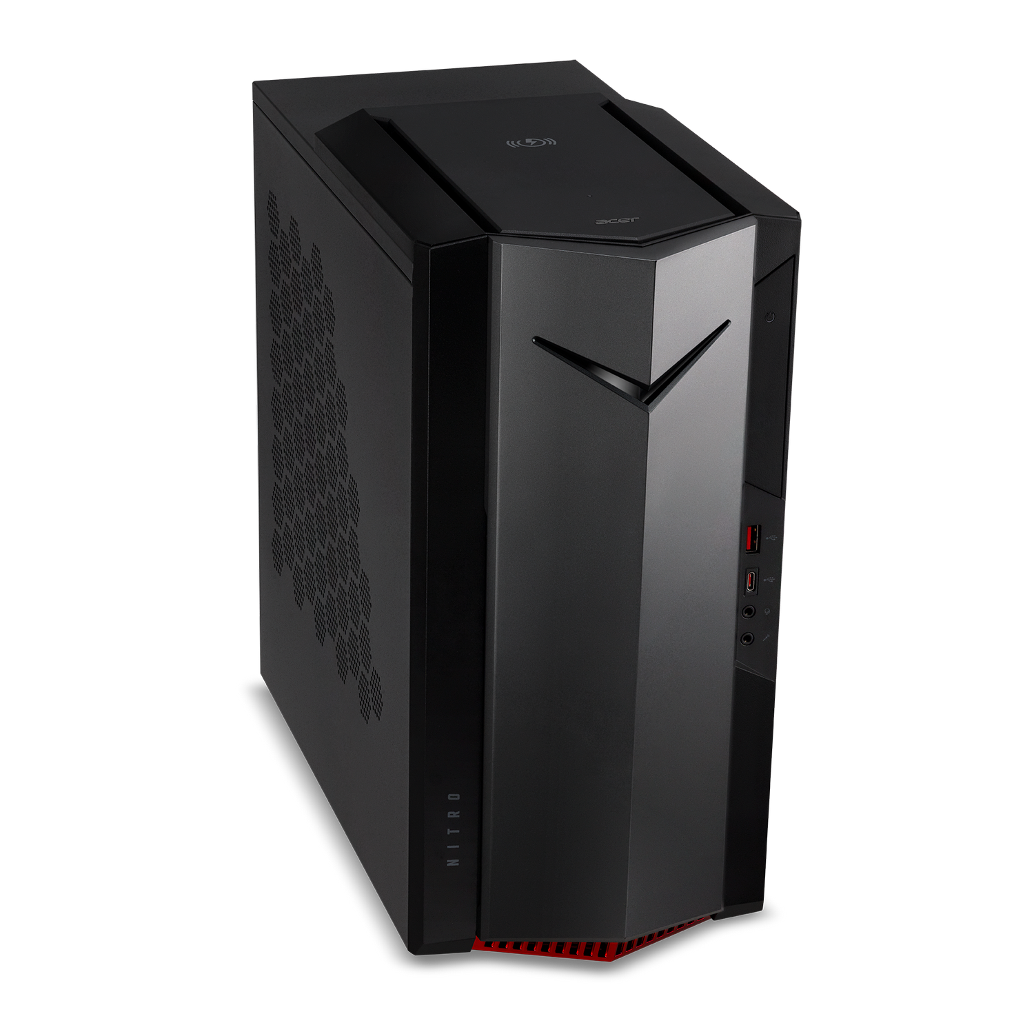 PC gaming - Acer Nitro N50-620, Intel® Core™ i7-11700F, 16GB RAM, 512GB SSD, RTX™ 3060 Ti, Sin sistema operativo