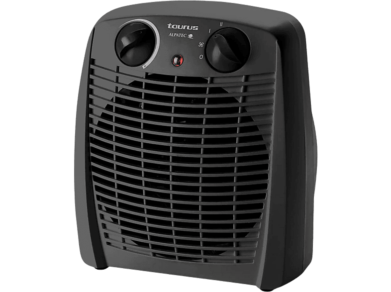 Calefactor - Taurus Gobi, 2000 W, 20 m², 2 intensidades de calor, Negro