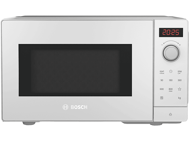 Bosch FFL023MW0 Mikrowelle (800 Watt, Freistehend, 20 l, Weiß)