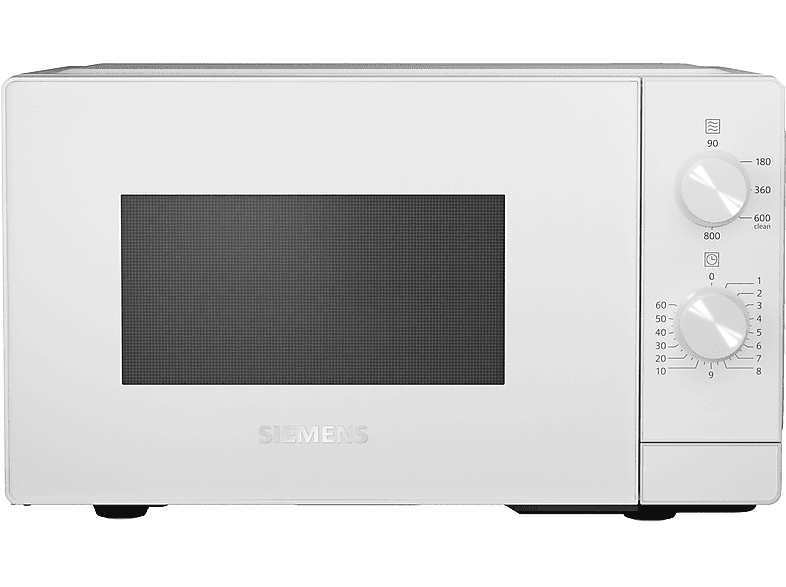 Siemens FF020LMW0 Freistehende Mikrowelle, 44 x 26 cm, Weiß Mikrowelle (800 Watt, Freistehend, 20 l, Weiß)