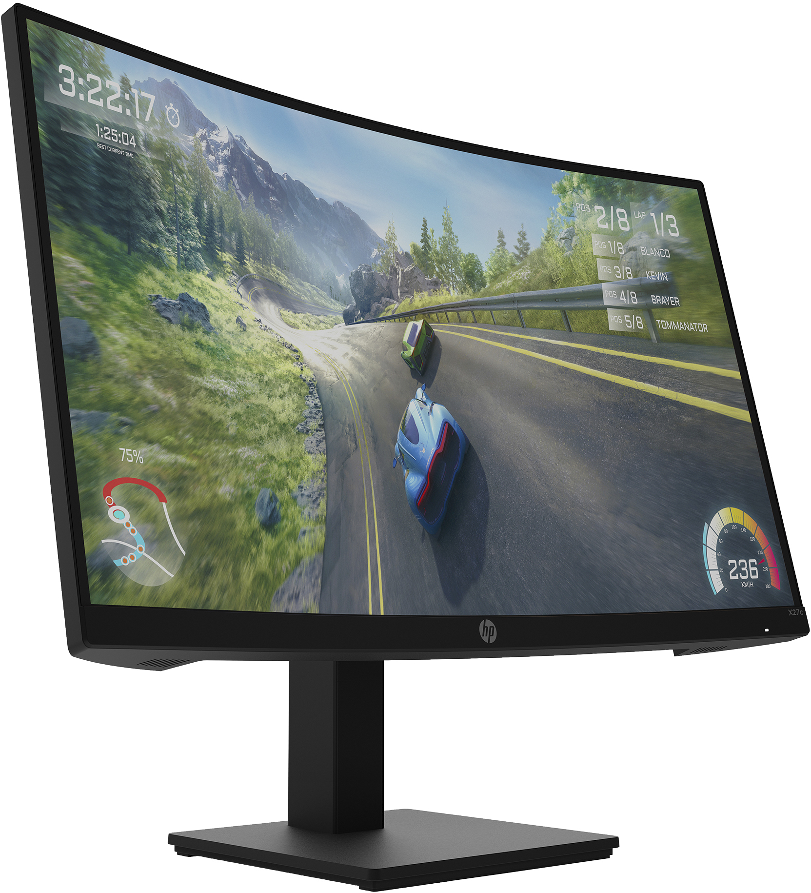 HP Écran gaming X27c 27" Full-HD Curved 165 Hz (32G13AA)