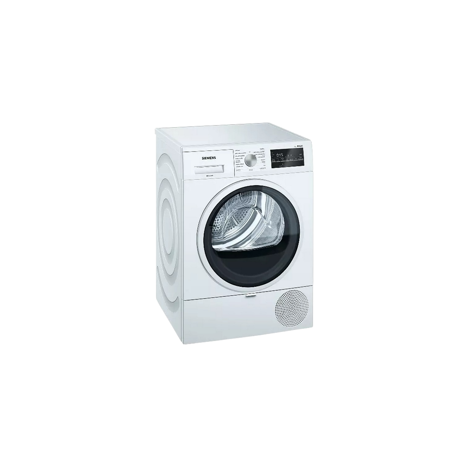 Secadora - Siemens WT47R461ES, Bomba de calor, 8 kg, Display LED, Tambor de acero, Blanco