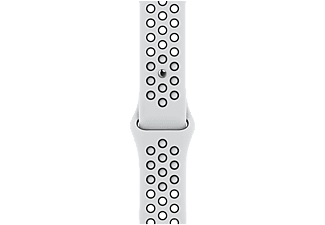 APPLE Watch 45mm platinaszín-fekete Nike sportszíj (ml893zm/a)