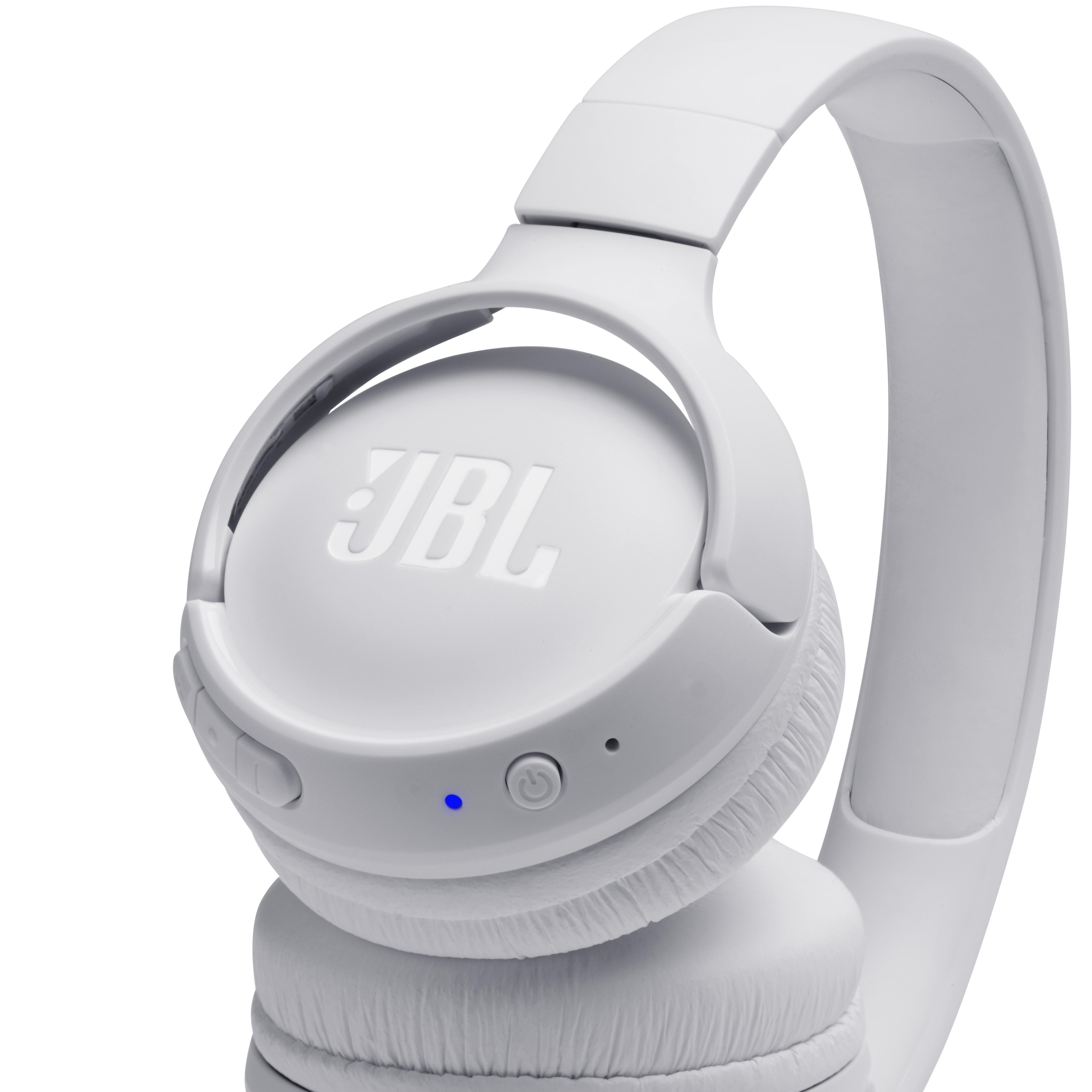 JBL Tune 500 BT, On-ear Kopfhörer Bluetooth Weiß