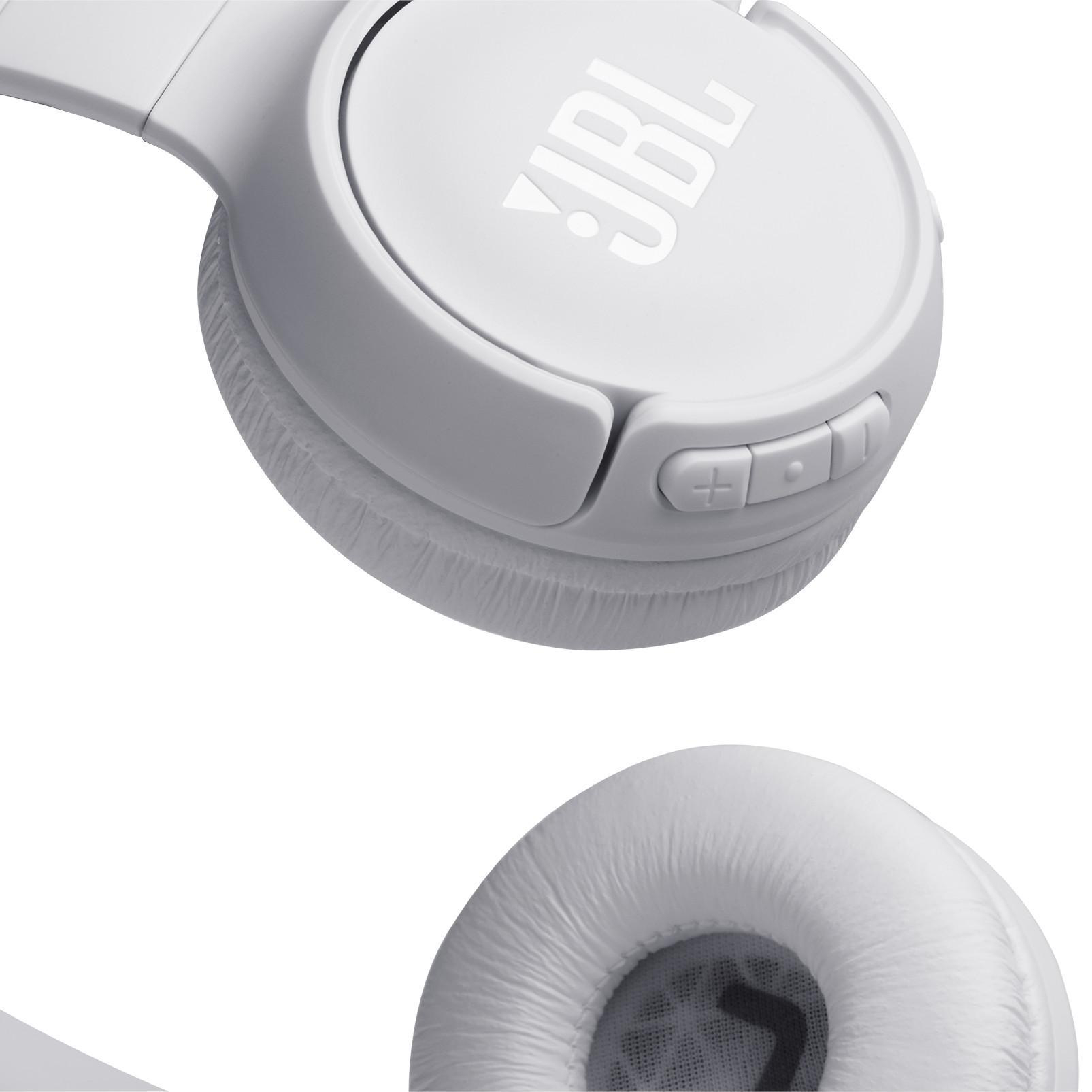 JBL Tune 500 BT, On-ear Kopfhörer Bluetooth Weiß