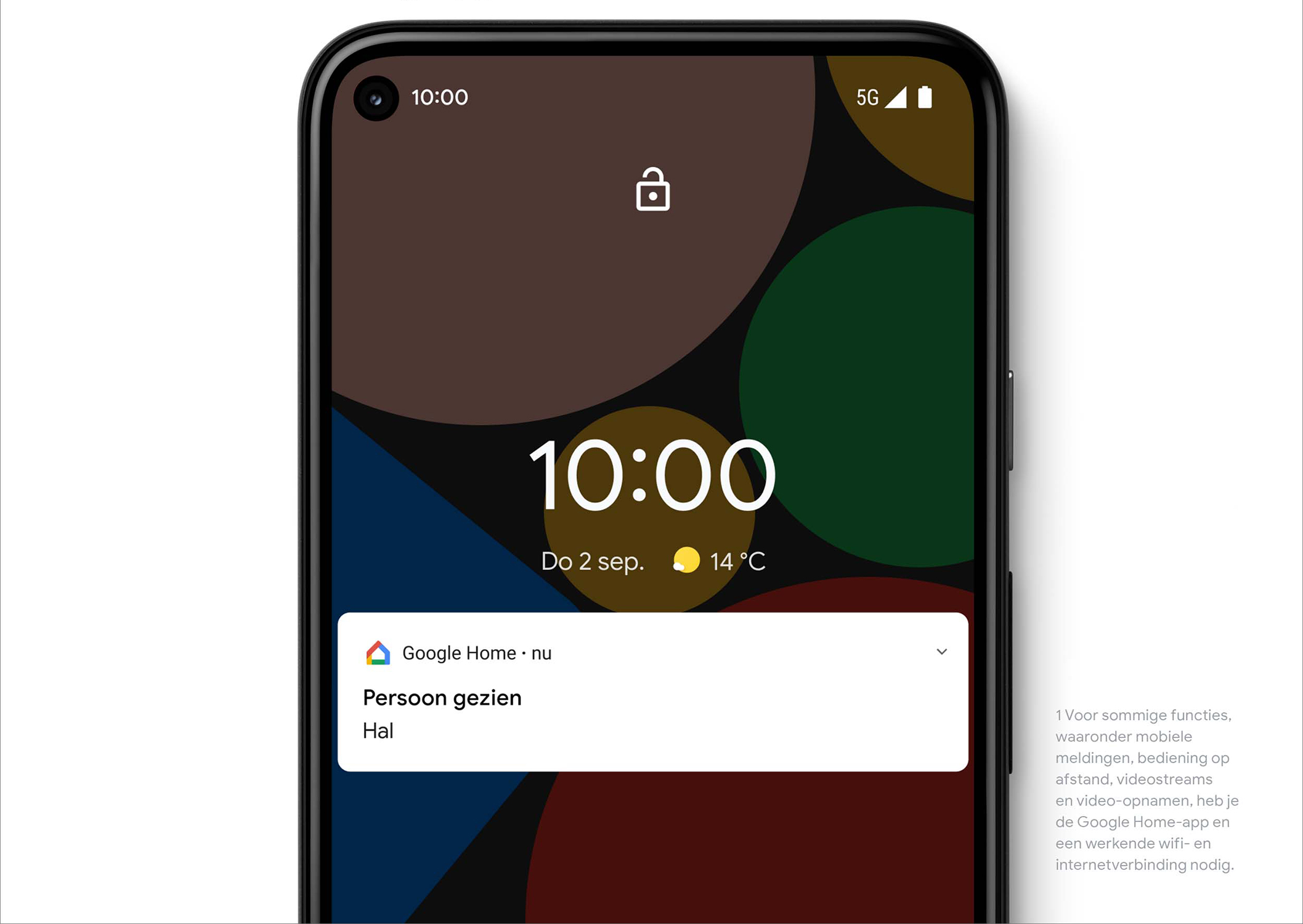 Close-up van lichtroze koptelefoon, met de letters 'L' en 'R' op de oorschelpen.