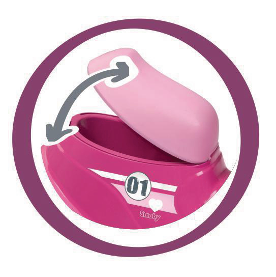 SMOBY Scooter Laufrad Pink Kinderlaufrad Rosa