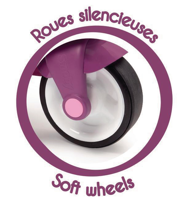 SMOBY Scooter Laufrad Pink Kinderlaufrad Rosa