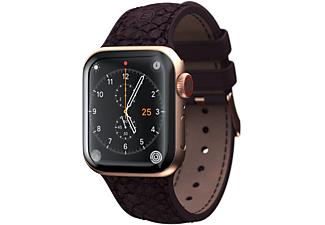NJORD Salmon Leather Watch Strap für Apple Watch 40mm Series 1-7, SE, eldur